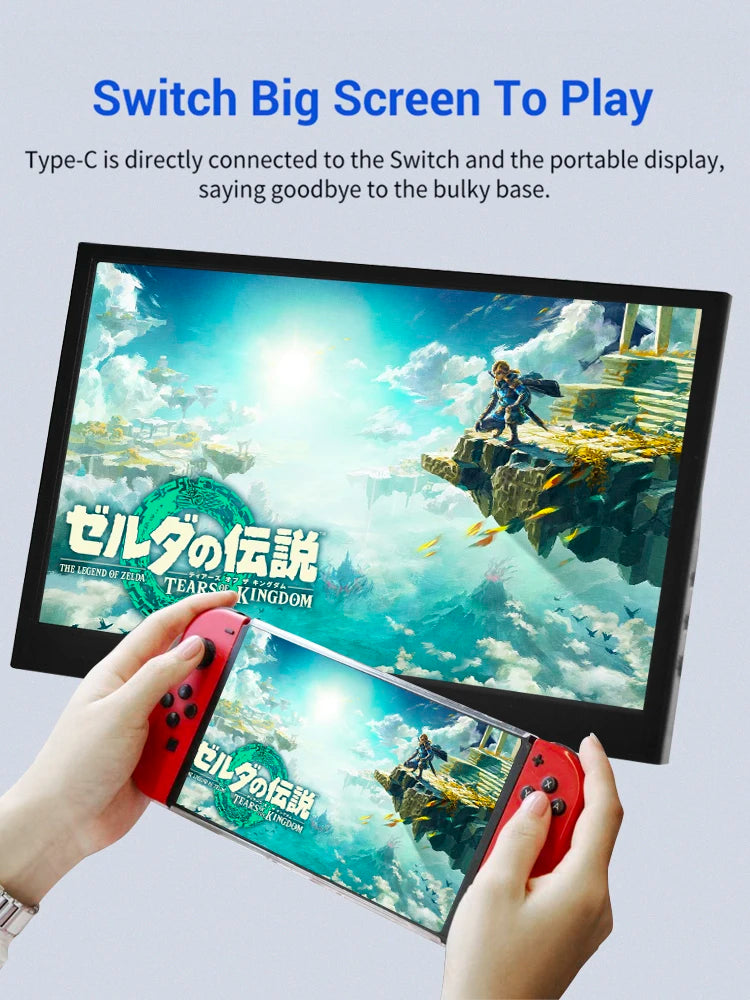 Portable monitor 1366x768p, 11.6 inch LCD Display - Portable Gaming monitor, Portable Screen for Laptop