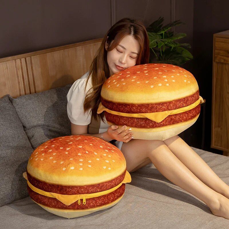 Hamburger Plush Cushion